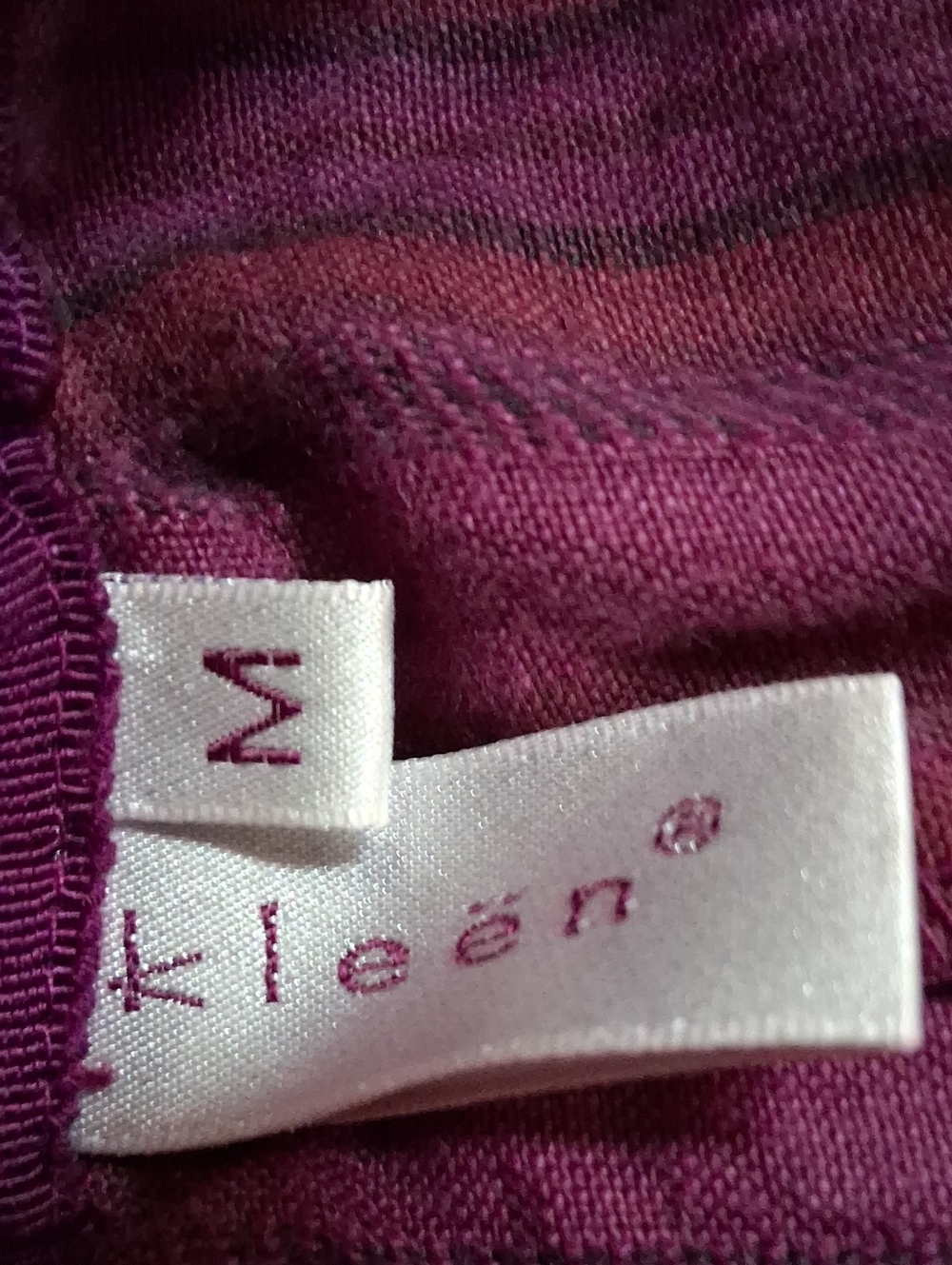 Kleen Wide Leg Striped Burgundy Pants - Picture 7 of 7